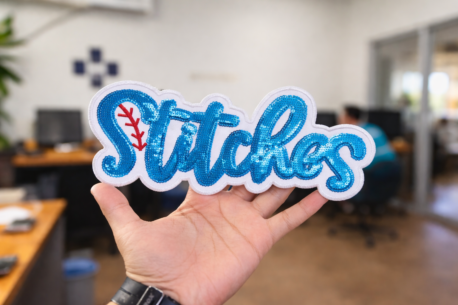 Stitches Hand Preview - Sequin Patch